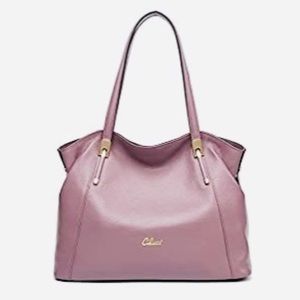 Cluci genuine Leather Handbags , Designer Tote Satchel Shoulder Bag Purse.